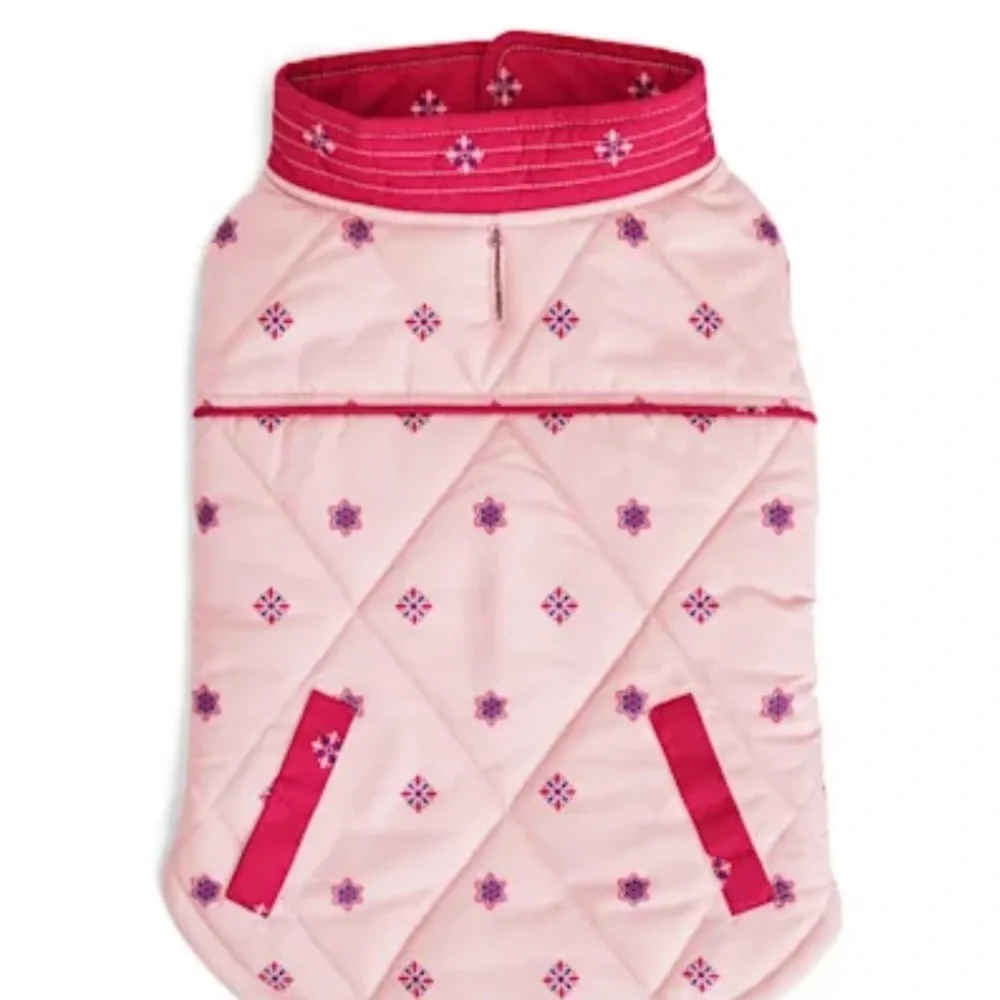 NWT Youly pink dog jacket L